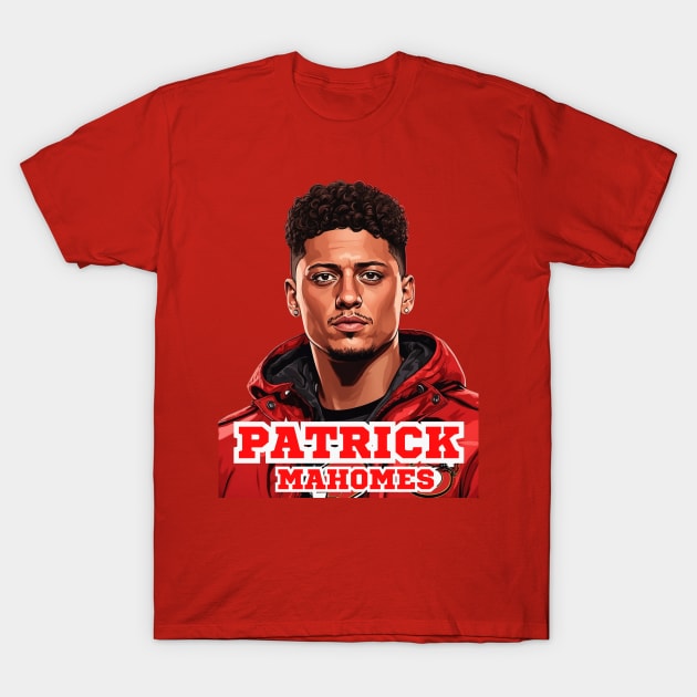 Patrick Mahomes T-Shirt by Charlie Dion